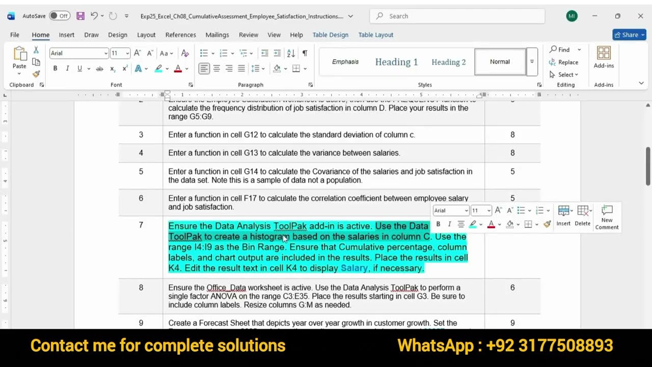 Exp25_Excel_ch08_cumulativeassessment_employee_satisfaction |Excel Chapter 8 Cumulative Satisfaction