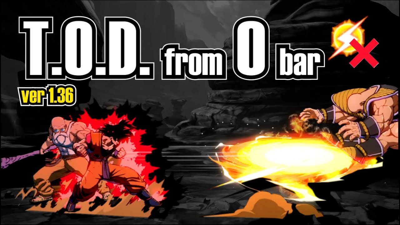 【DBFZ v1.36】TOD from 0 bar without sparking