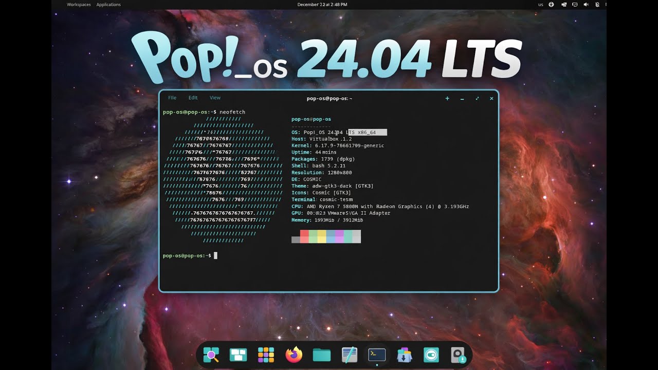Pop!_OS 24.04 LTS + COSMIC Desktop: Будущее Linux уже здесь!