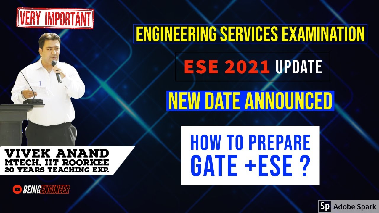 UPSC ESE/IES 2021 DATE ANNOUNCED !