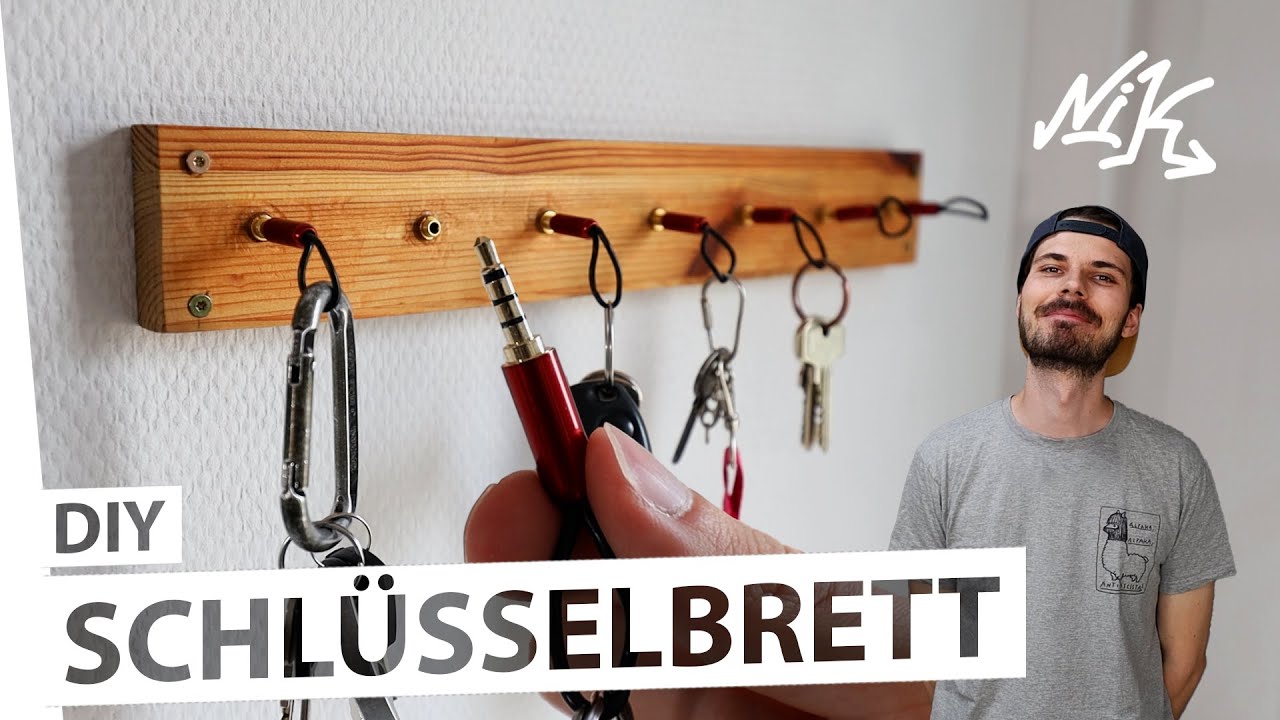 DIY Klinkenstecker Schlüsselbrett einfach selber machen | Ultra stylisch
