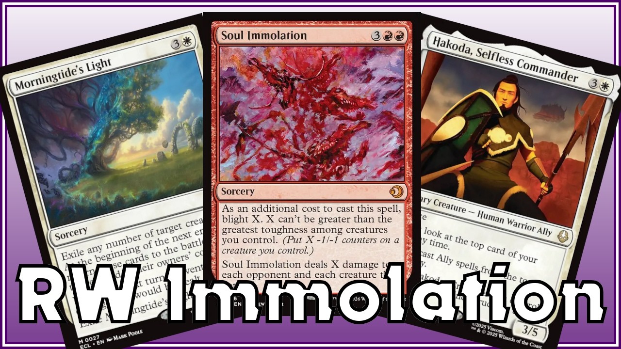 Testing Out these New 1-Sided Boardwipes - Boros Soul Immolation - Lorwyn Standard