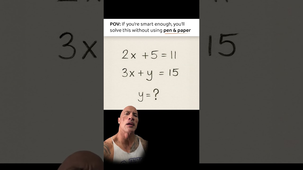 No Pen and Paper | Only 1% can solve this