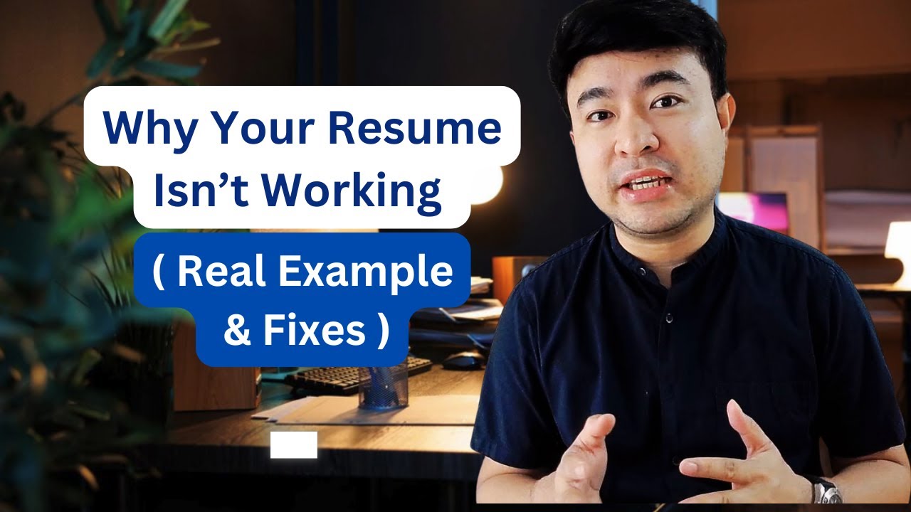 Why Your Resume Isn’t Working ( Real Example & Fixes )