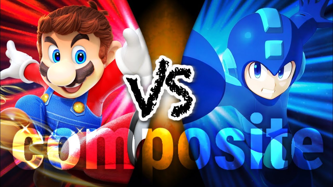 Mario vs Megaman (composite) - The Universe Battle