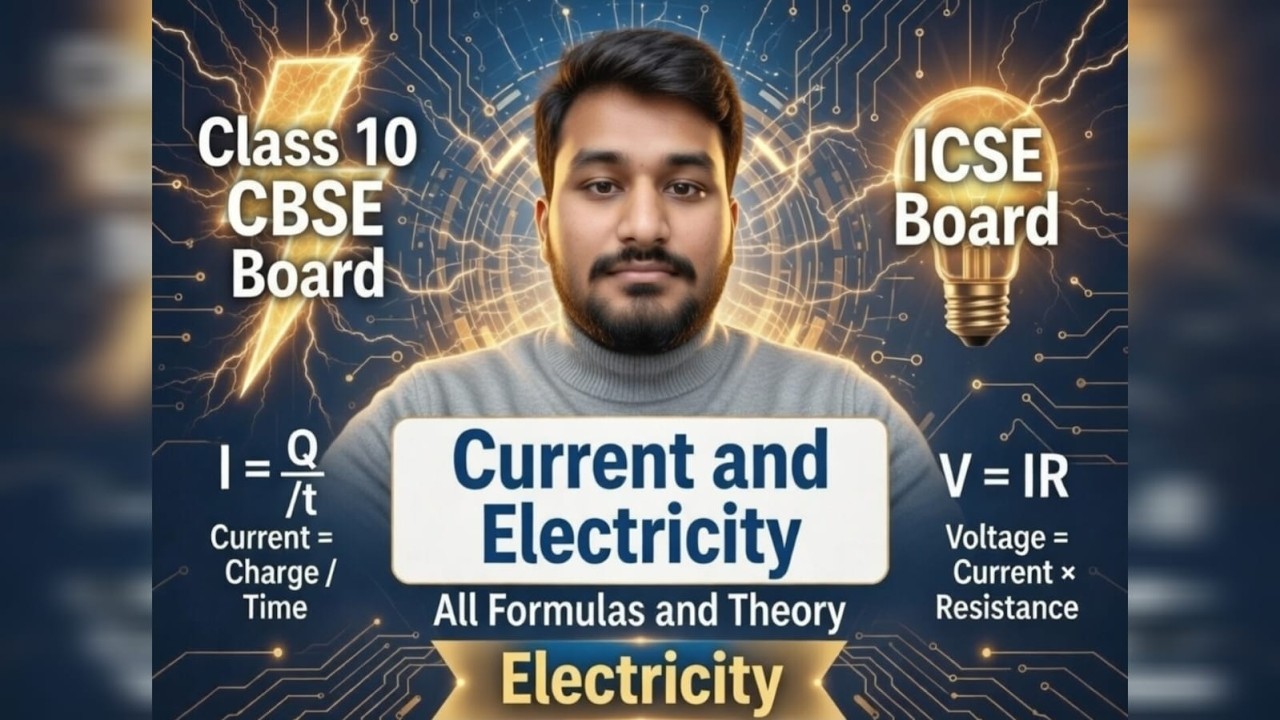 CLASS10TH CURRENT AND ELECTRICITY REVISION #electricity #icse #2026 #physics #2026 #ICSE