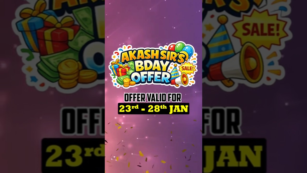 Best Offer On CMA Inter Recorded Lectures - Akash Sir's BDAY Offer 🥳🔥