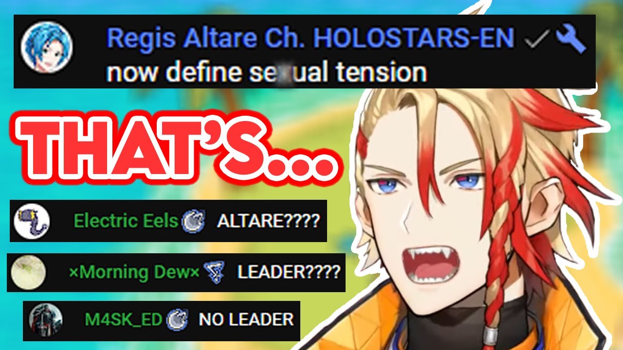 Altare asks Axel Sussy Things all of a sudden