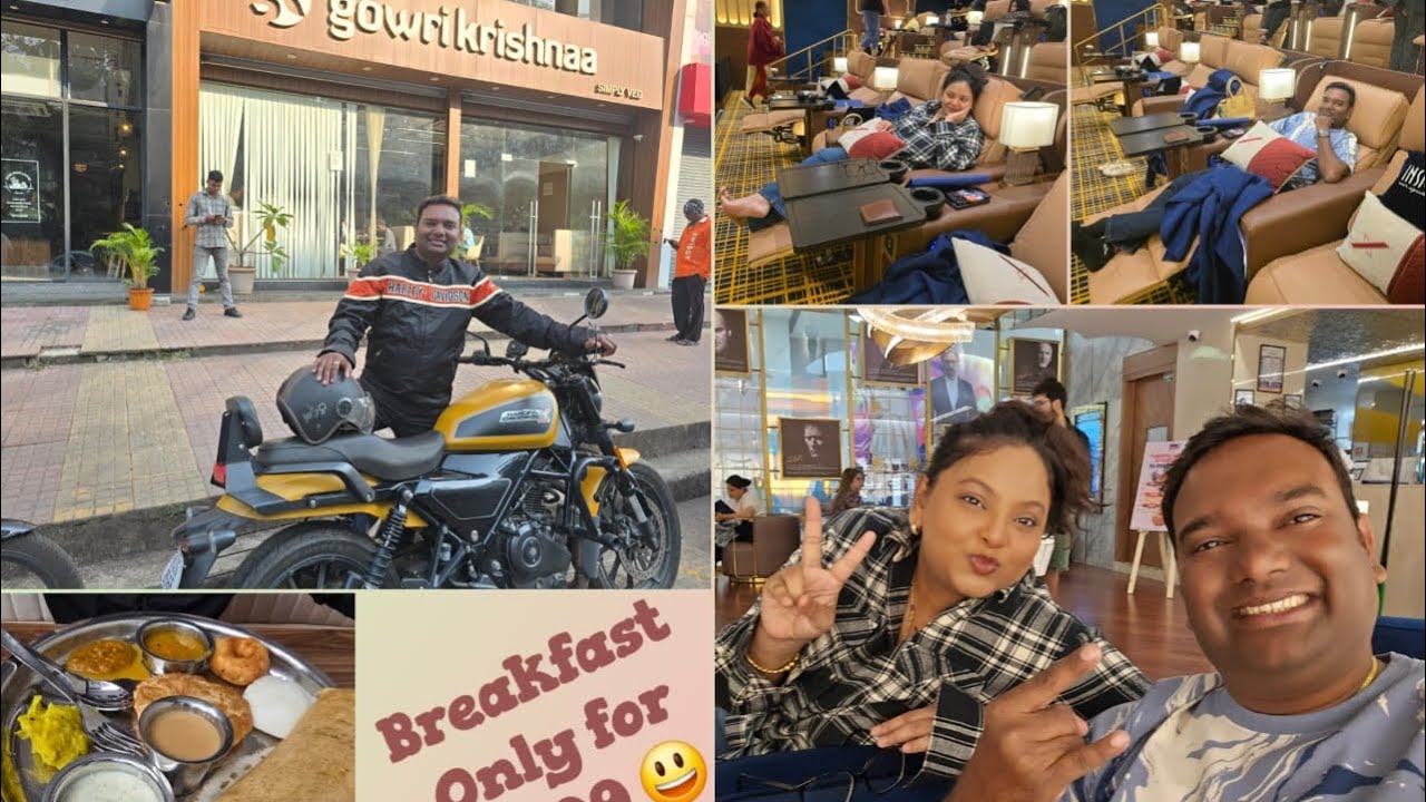 Sakalachya Pari mast mast nyahari Gawrikrishna restaurant CBD and movie njoy#harelydevidson440#trave