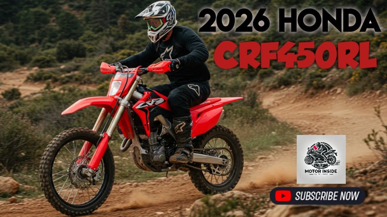 Обзор Honda CRF450RL 2026 года &mdash; лучший кроссовый мотоцикл для дорог общего пользования! #байк #п...