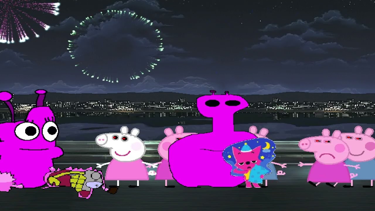 KOF MUGEN Tag Team courage the dog pinkfong violet larva pink larva vs peppa pig exe 4X
