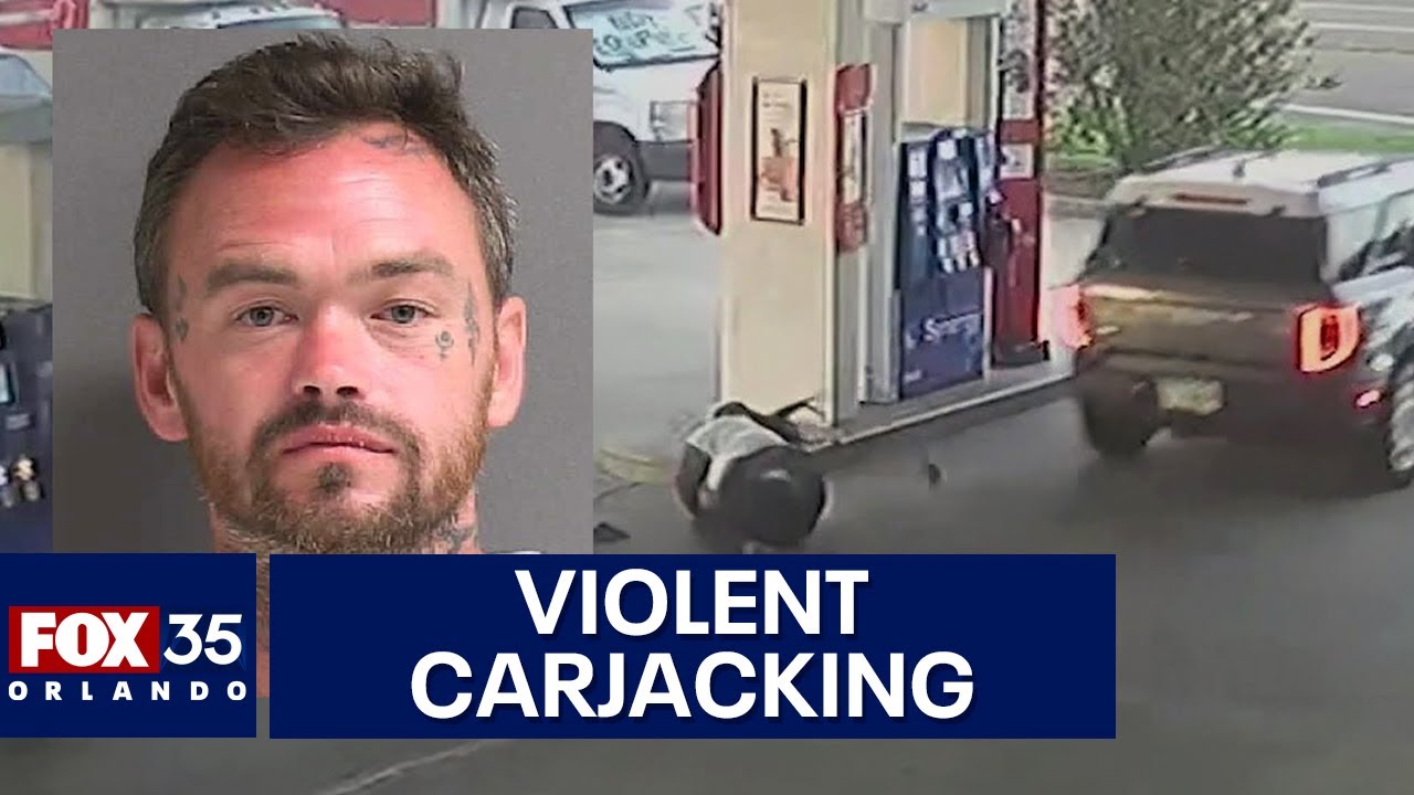 Florida woman violently carjacked at the gas pump