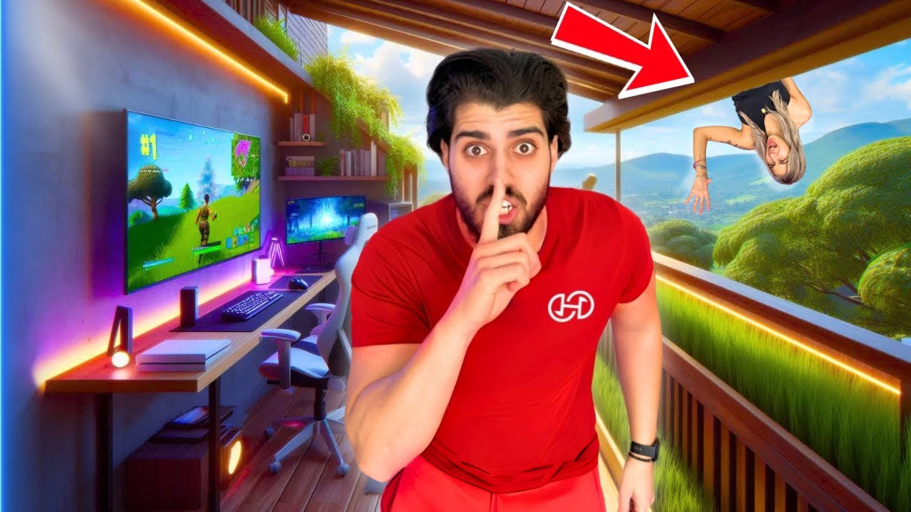 Εφτιαξα Gaming Room Στο Μπαλκόνι ΚΡΥΦΑ από Κοπέλα μου