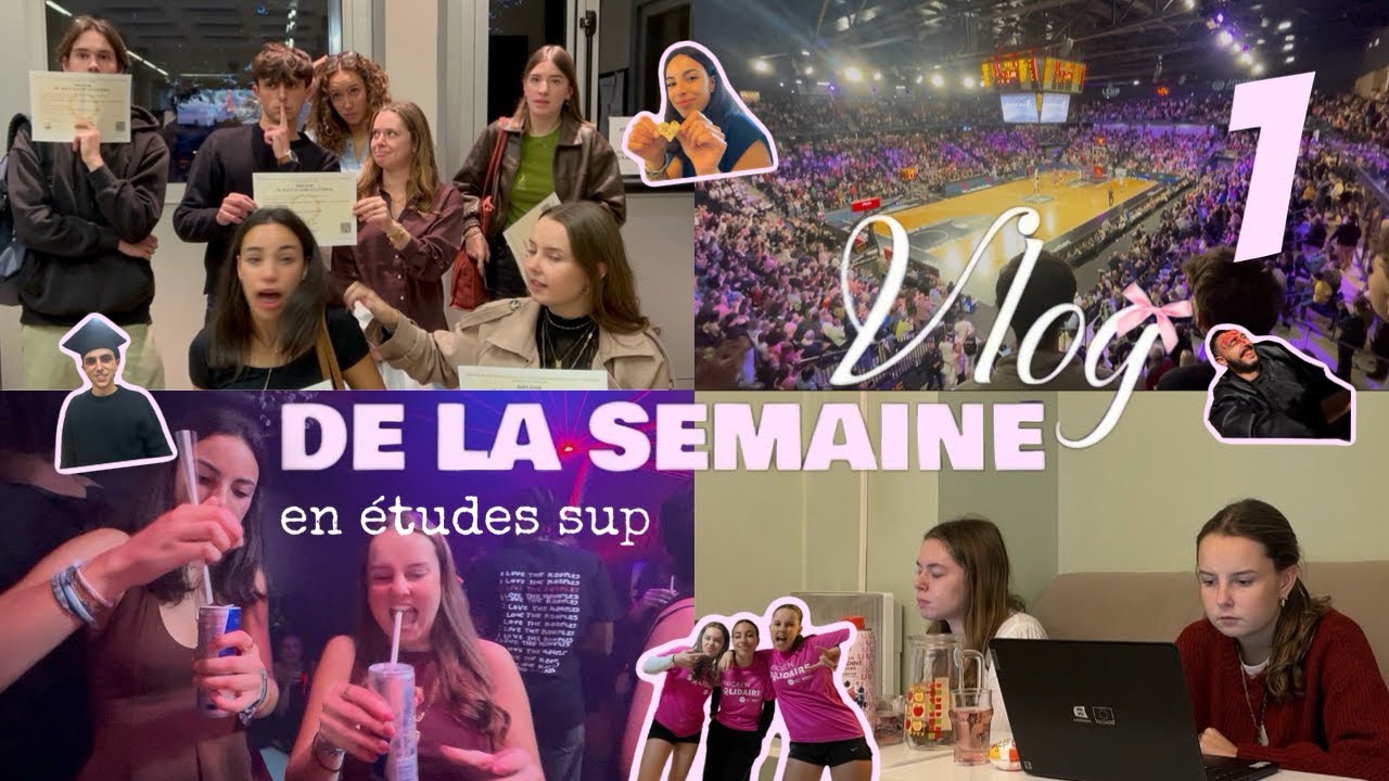 VLOG DE LA SEMAINE EN ÉTUDES SUP 📚🍻🏀💗👩‍🎓