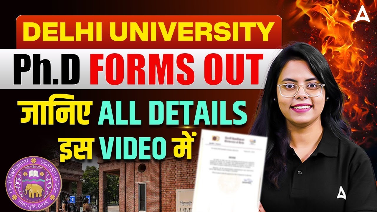 DU PhD Admission 2025 | DU PhD Admission Form Fill UP | Delhi University PhD Admission 2025