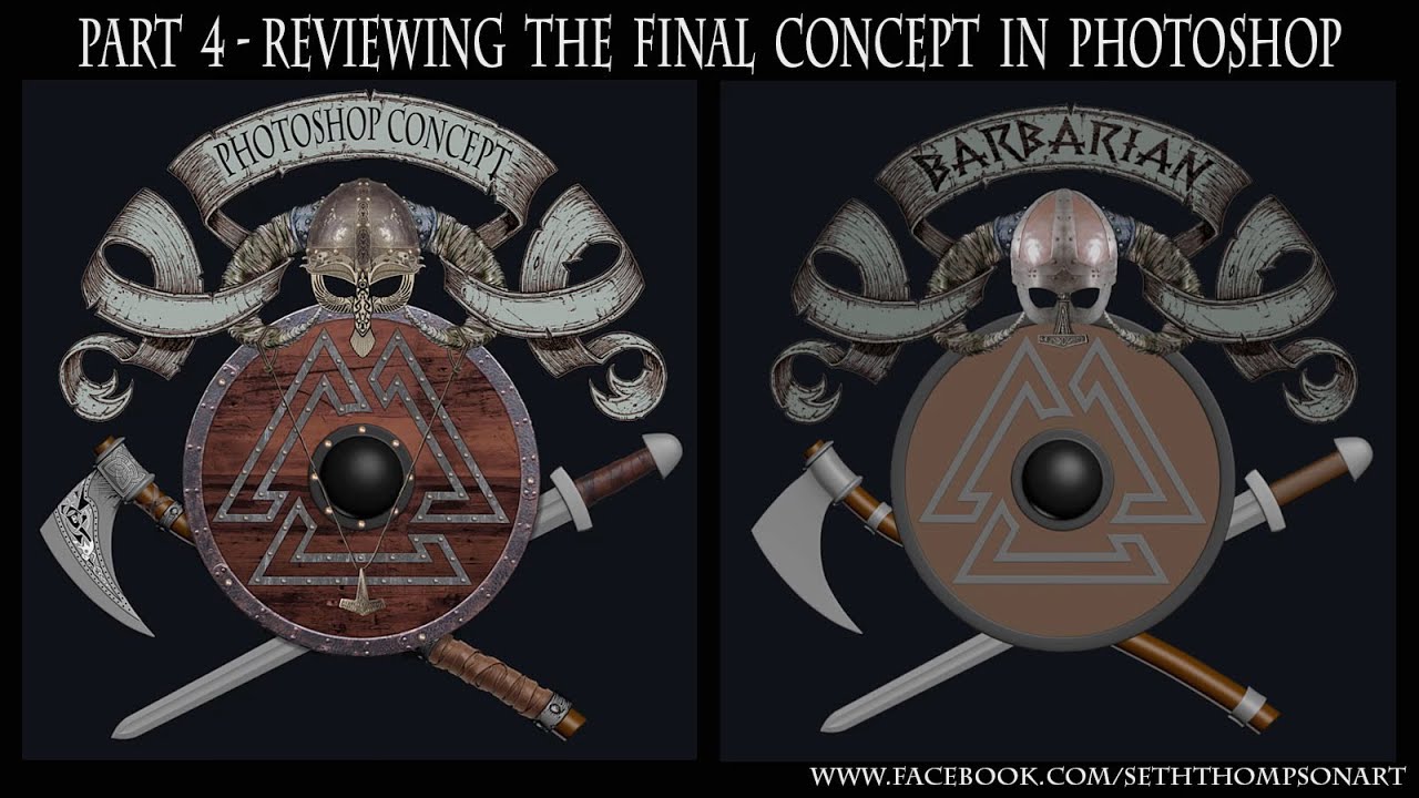 Intro to Prop Modeling & Design - Chapter 4 - Reviewing the Final Concept in Photoshop