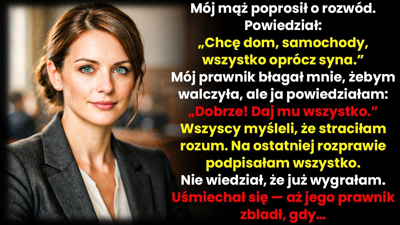 Mąż Zabrał Wszystko Przy Rozwodzie — Uśmiechnęłam Się I Powiedziałam „Dziękuję”