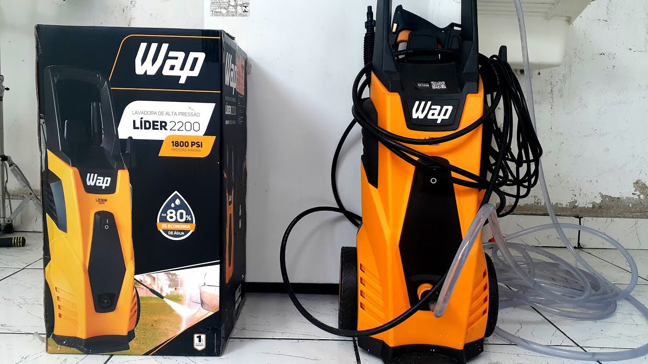 Lavadora de alta Pressão WAP Lider 2200 - Unboxing e Demonstração (troque a mangueira)