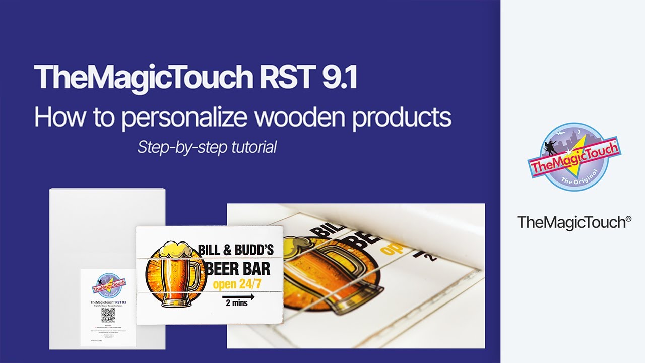 How to personalize a wooden sign with TheMagicTouch RST 9.1 #TheMagicTouch