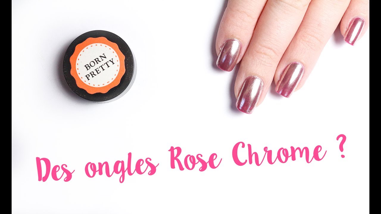 Crash test : Les ongles rose chrome avec de la poudre miroir!