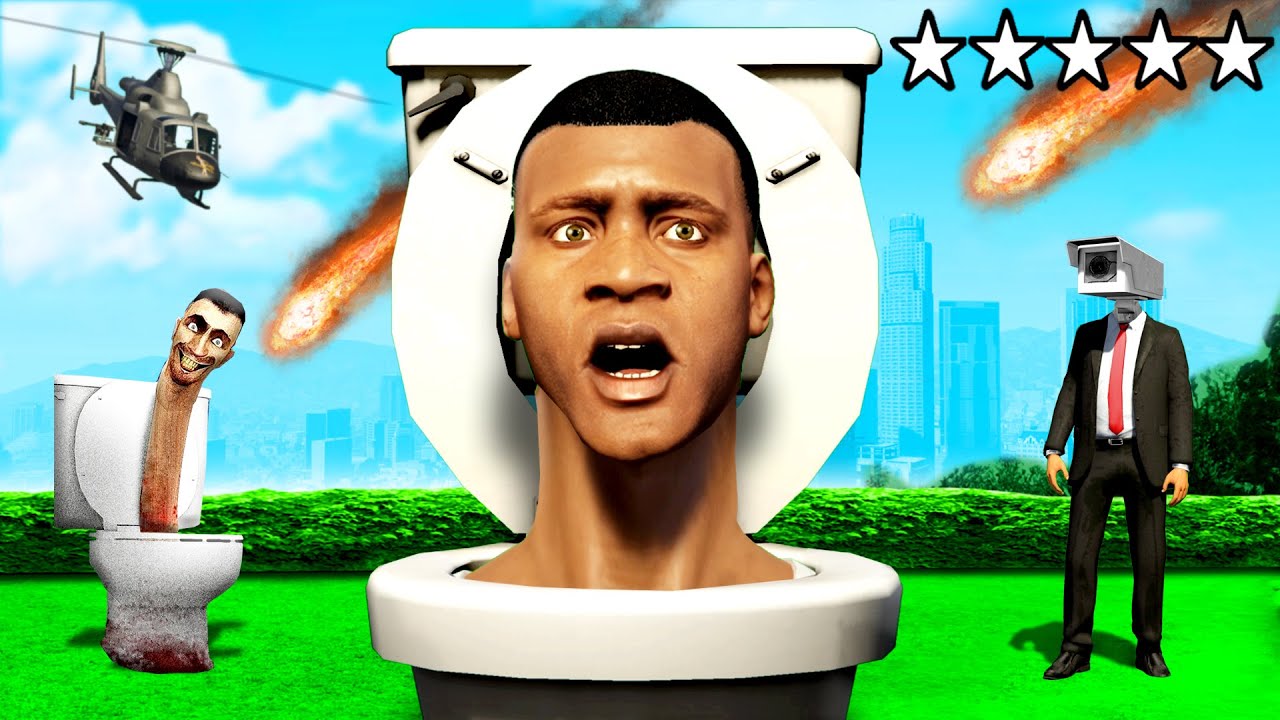 GTA 5 - FRANKLIN verwandelt sich zu SKIBIDI TOILET!🚽