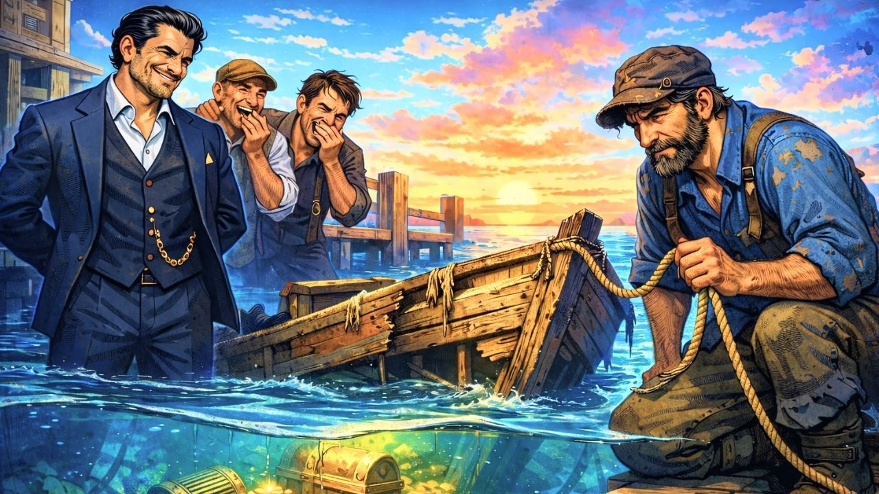 El patrón se burló dándole un barco hundido, pero lo que había en el fondo lo cambió todo