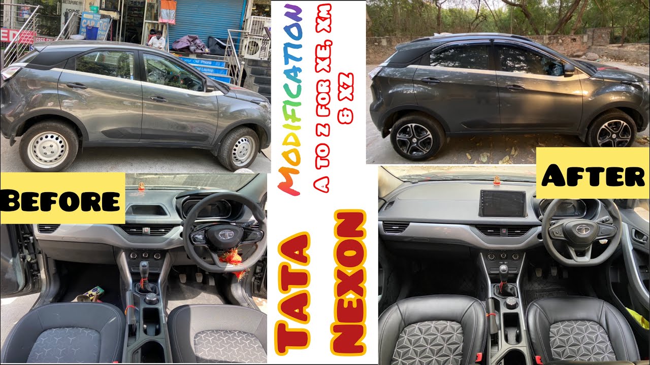 Tata Nexon modification for XE, XM & XZ. Glove box Colling| Boot light & other A to Z customization