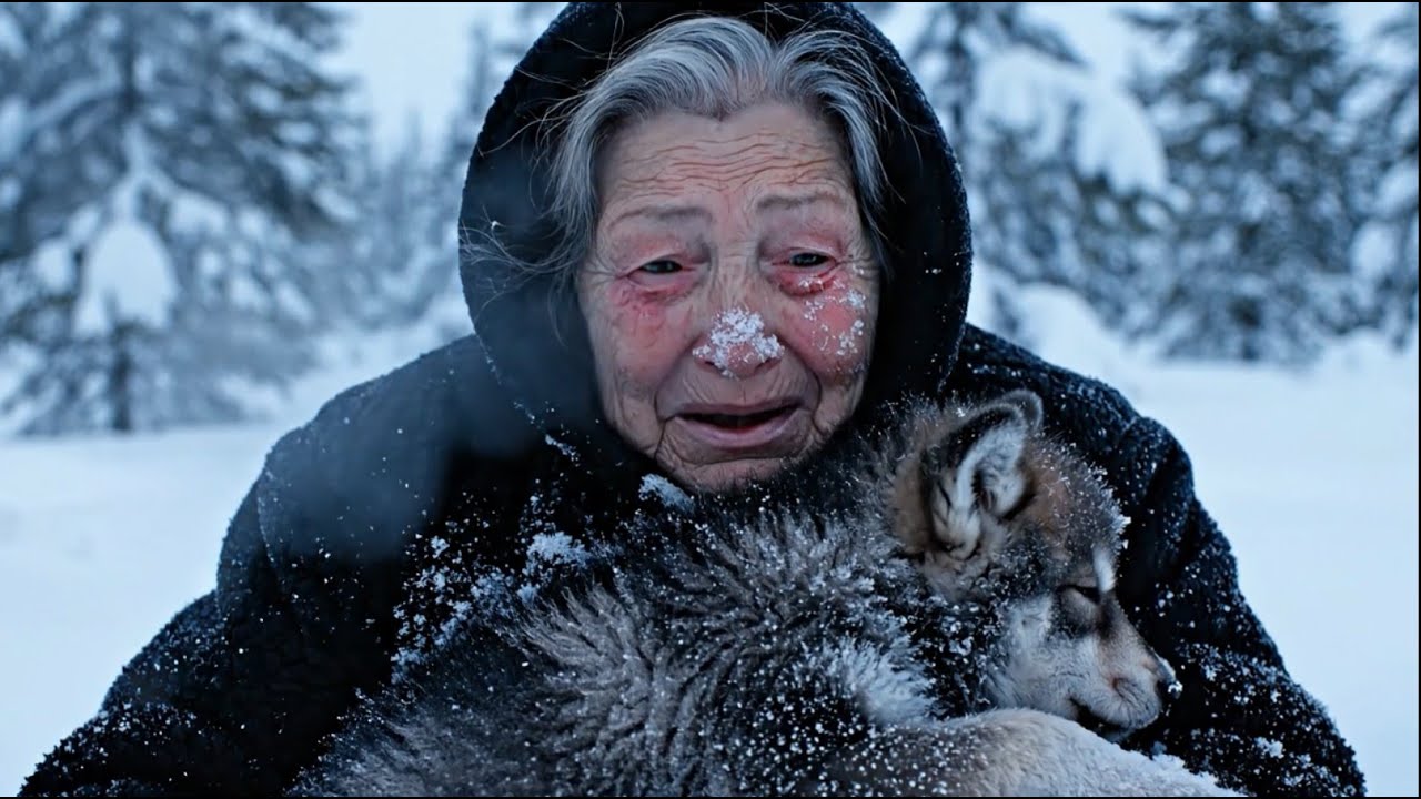 A Miracle in  71°C: The Heartwarming Story of an Old Woman Who Rescued a Frozen Wolf