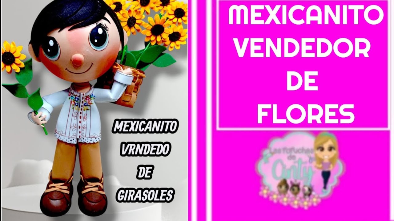 Clase 1408 mexicanito vendedor de flores