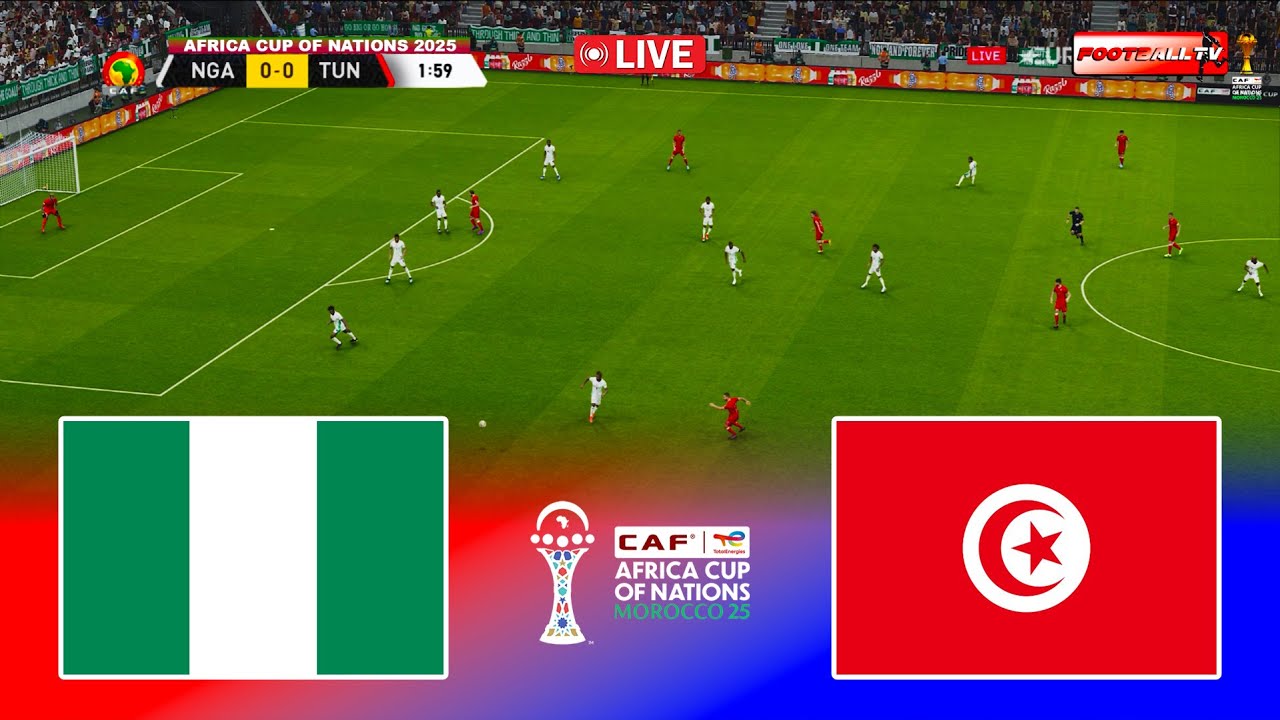 🔴LIVE : NIGERIA vs TUNISIA - Africa Cup of Nations 2025 Match | Pes 21 Gameplay