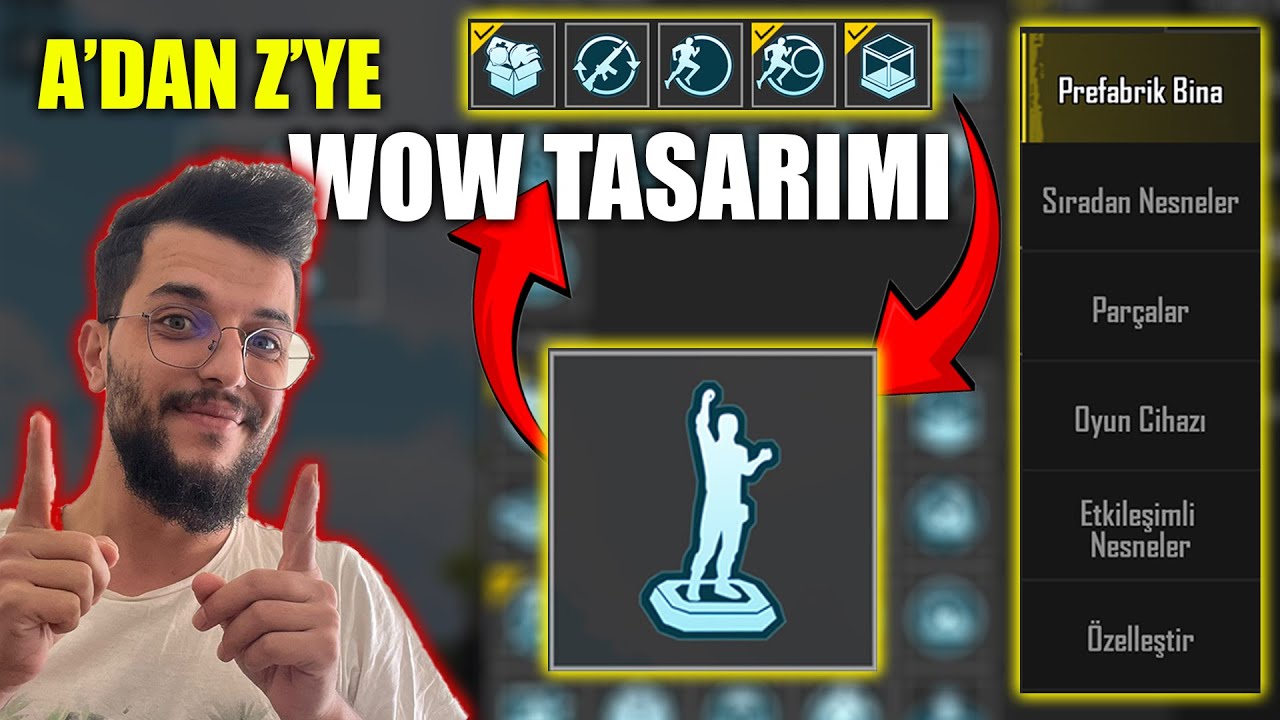 BAŞTAN SONA WOW TASARIMI NASIL YAPILIR ? EN GÜNCEL  -PUBG MOBİLE