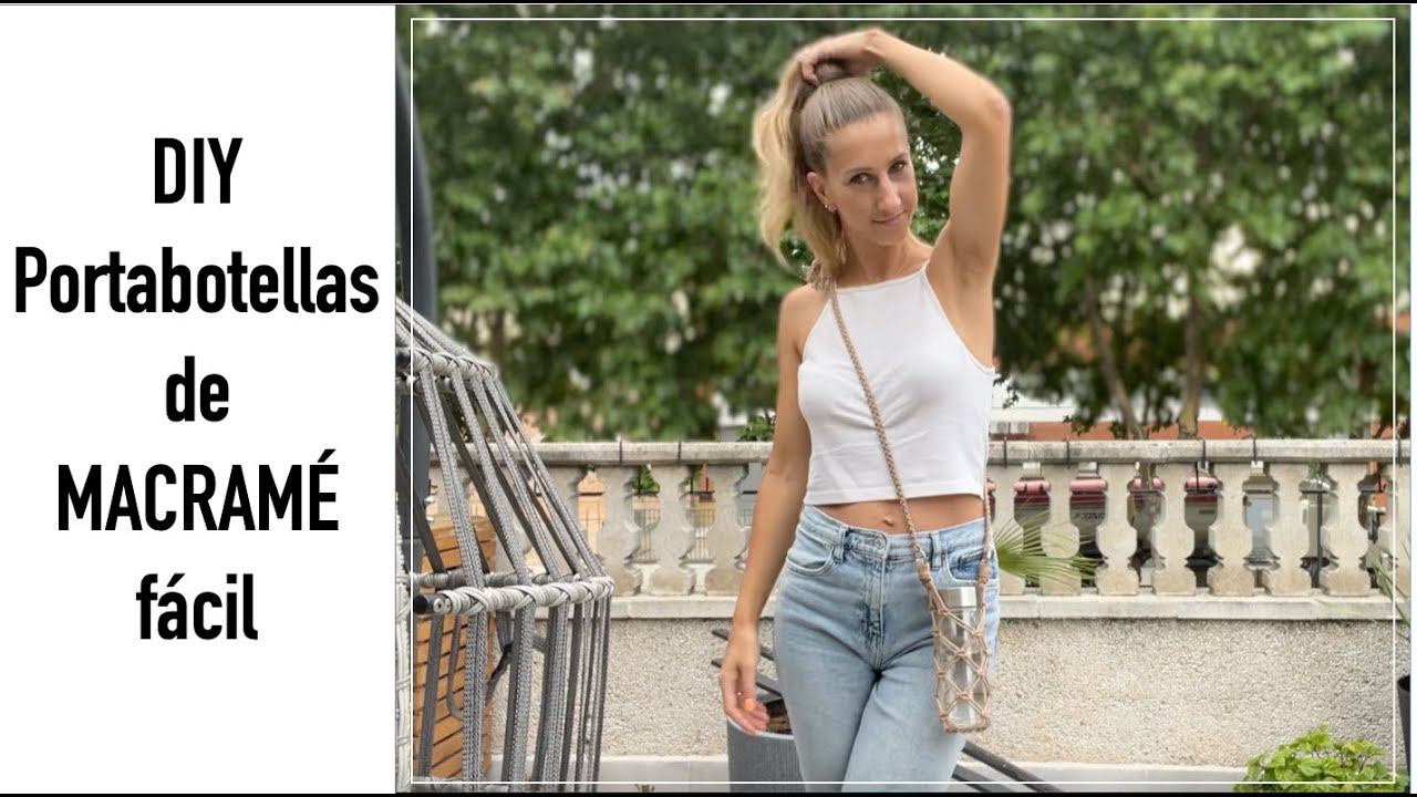 Como hacer una Portabotellas de macramé | manualidades fáciles