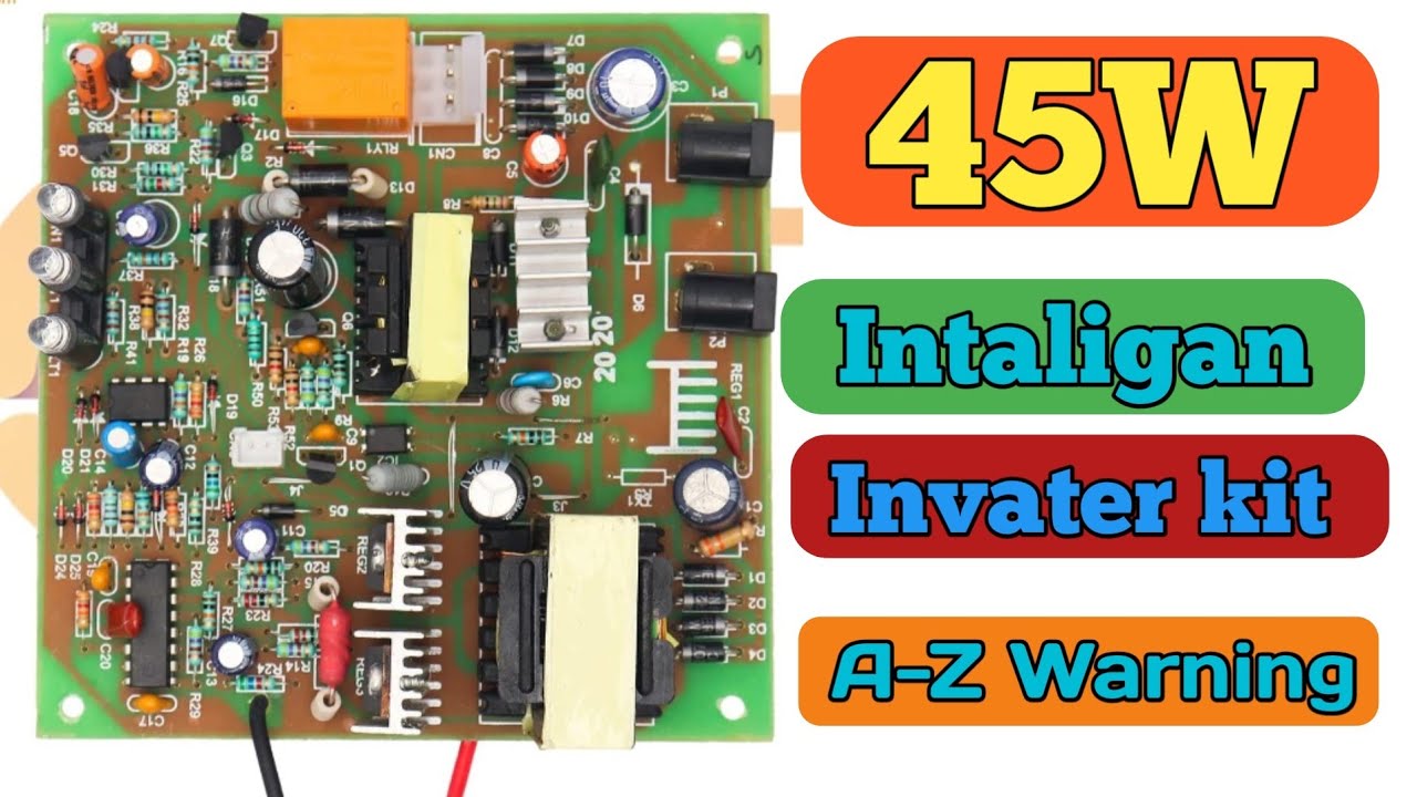 CFL or LED bulb Inverter UPS circuit board 45watt  A-Z wiring