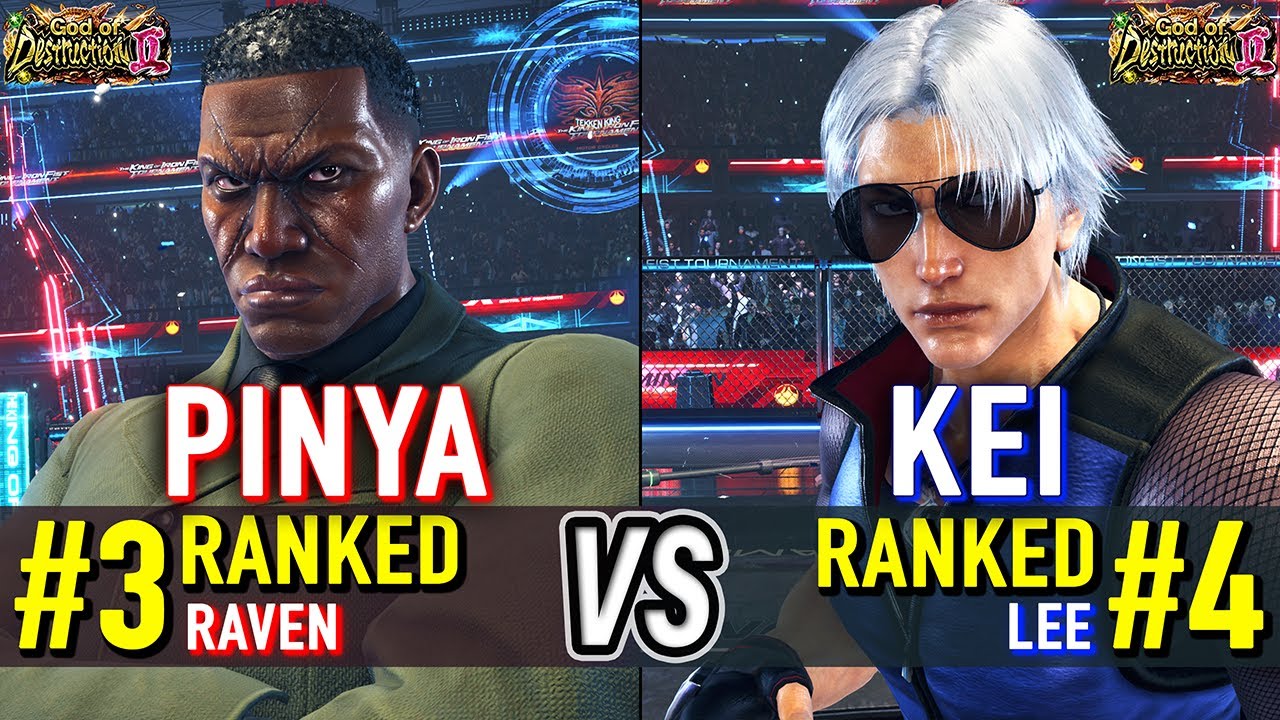 T8 🔥 PINYA (#3 Ranked Raven) vs KEI (#4 Ranked Lee) 🔥 Tekken 8 High Level Gameplay