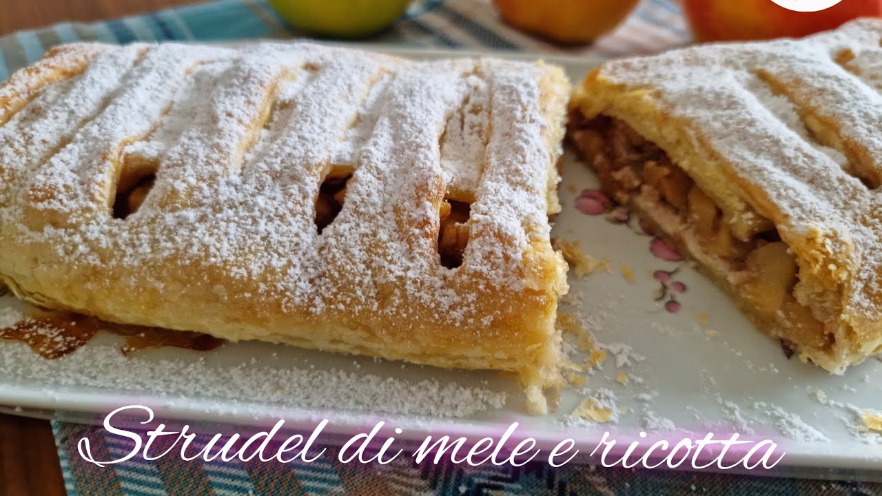 STRUDEL DI MELE, FACILE E VELOCE con la pasta sfoglia 🍎APPLE STRUDEL RECIPE😍 STRUDEL DE MERE🍎🥰