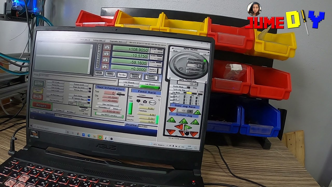 กำหนด step/min mach 3 motor tuning - PART 3