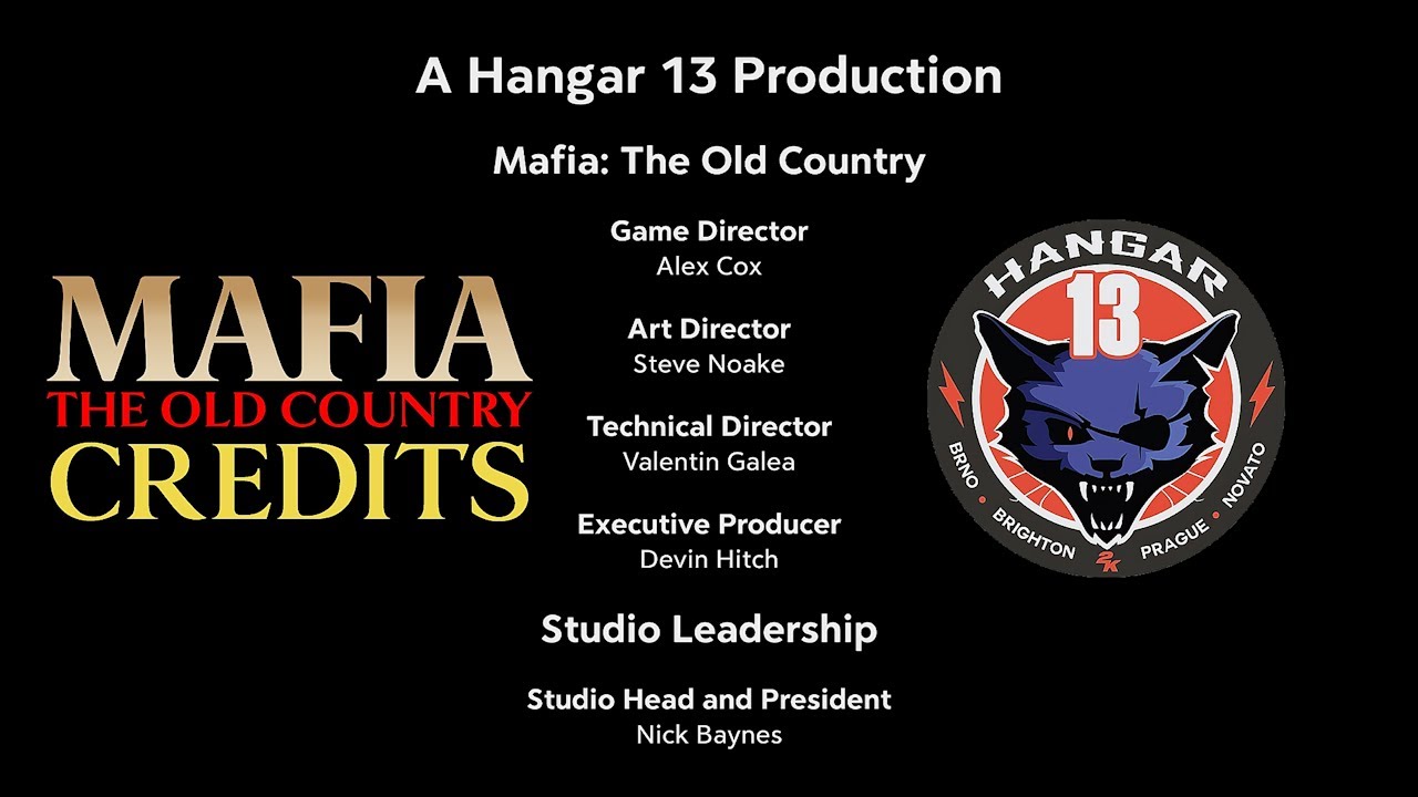 Mafia: The Old Country Credits