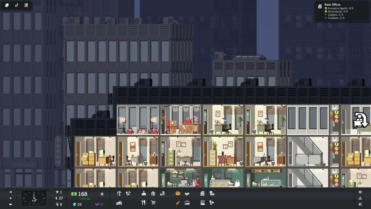 HARDEST DIFFICULTY EVER - Project Highrise Hard Narrow No Commentary