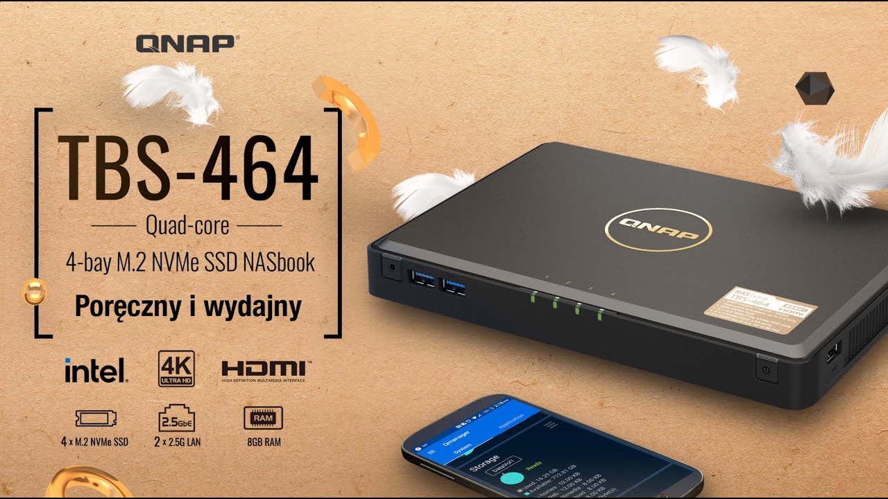 TBS-464 - nowy NASbook QNAP