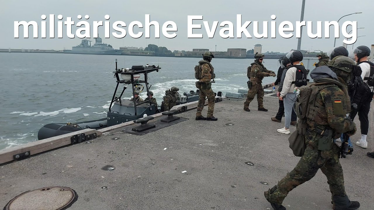 Aus dem Krisengebiet: Deutsche Marine evakuiert Botschaft. Buster Boot und Bordeinsatzgruppe F125