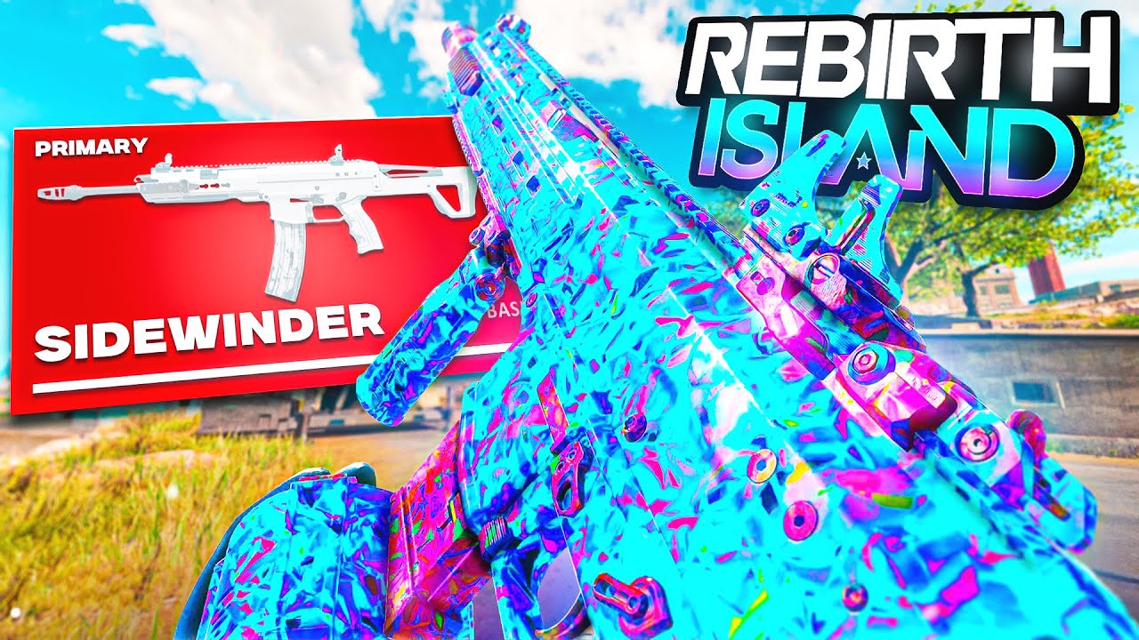 the SECRETLY BUFFED SIDEWINDER LOADOUT is INSANE on REBIRTH ISLAND WARZONE!