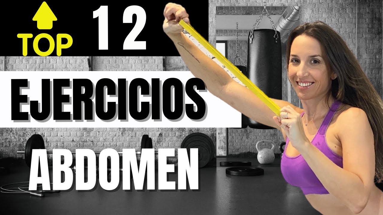 🔥 Los 12 mejores EJERCICIOS para TONIFICAR tu abdomen BAJO con banda elástica 💪