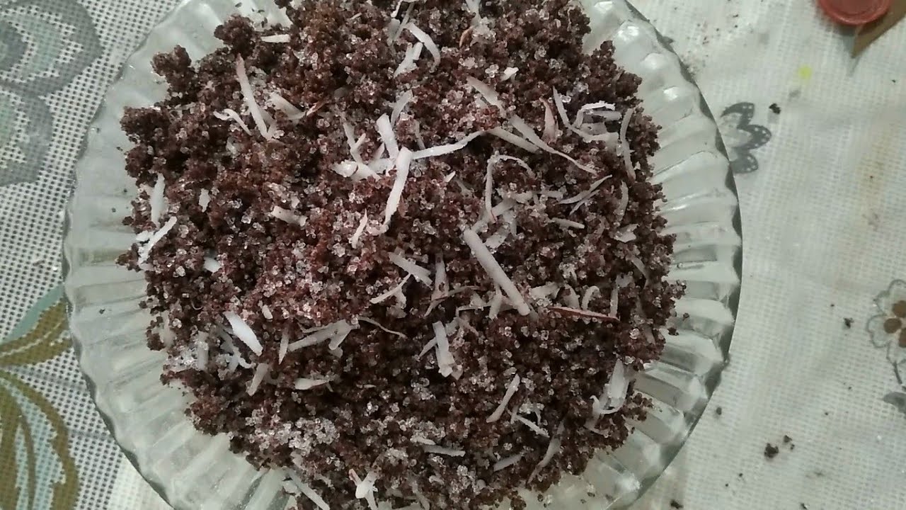 கேழ்வரகுரவா புட்டு | Ragi puttu | Sweet RagiRava puttu | Finger millet puttu | puttu recipe