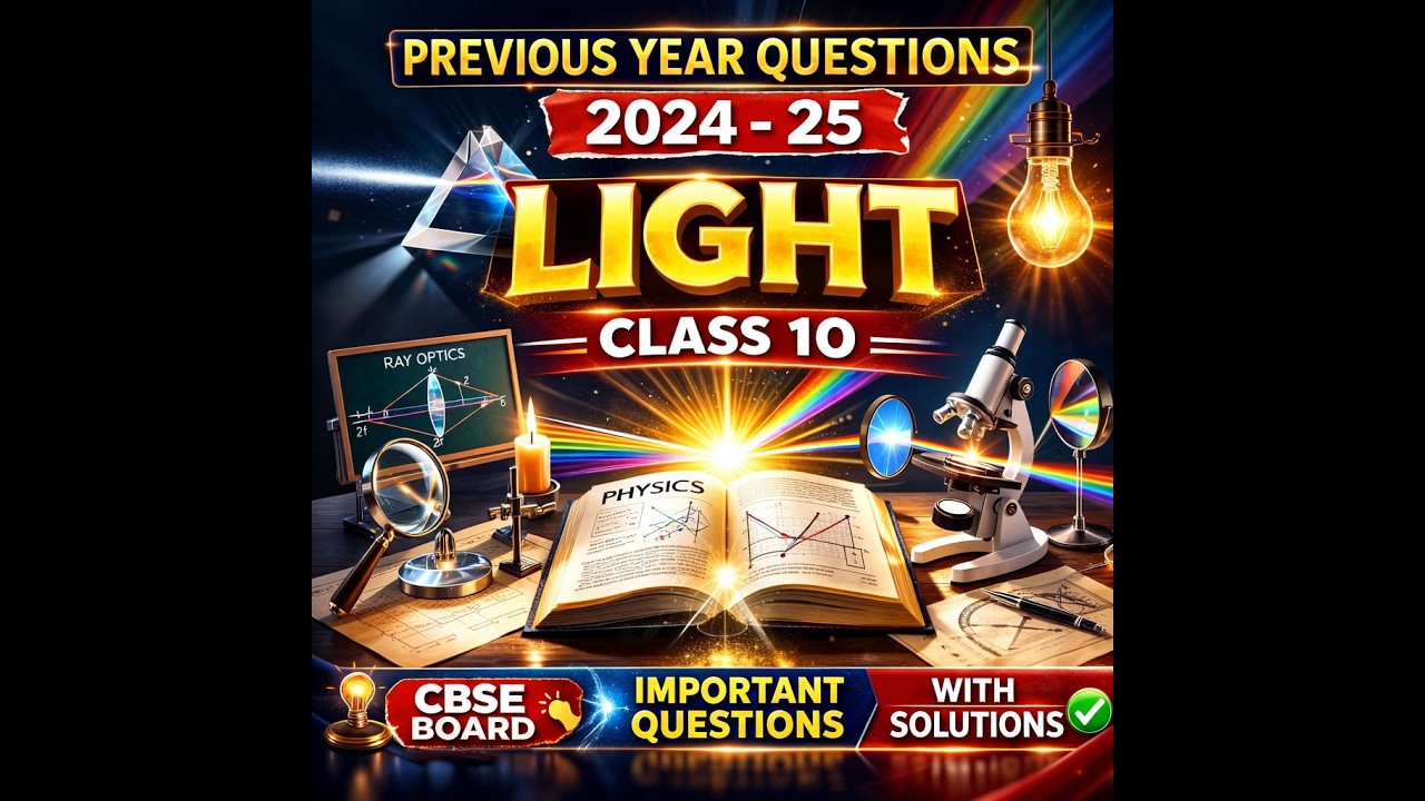 Class 10 Light Numerical 24-25 previous year question Part 4