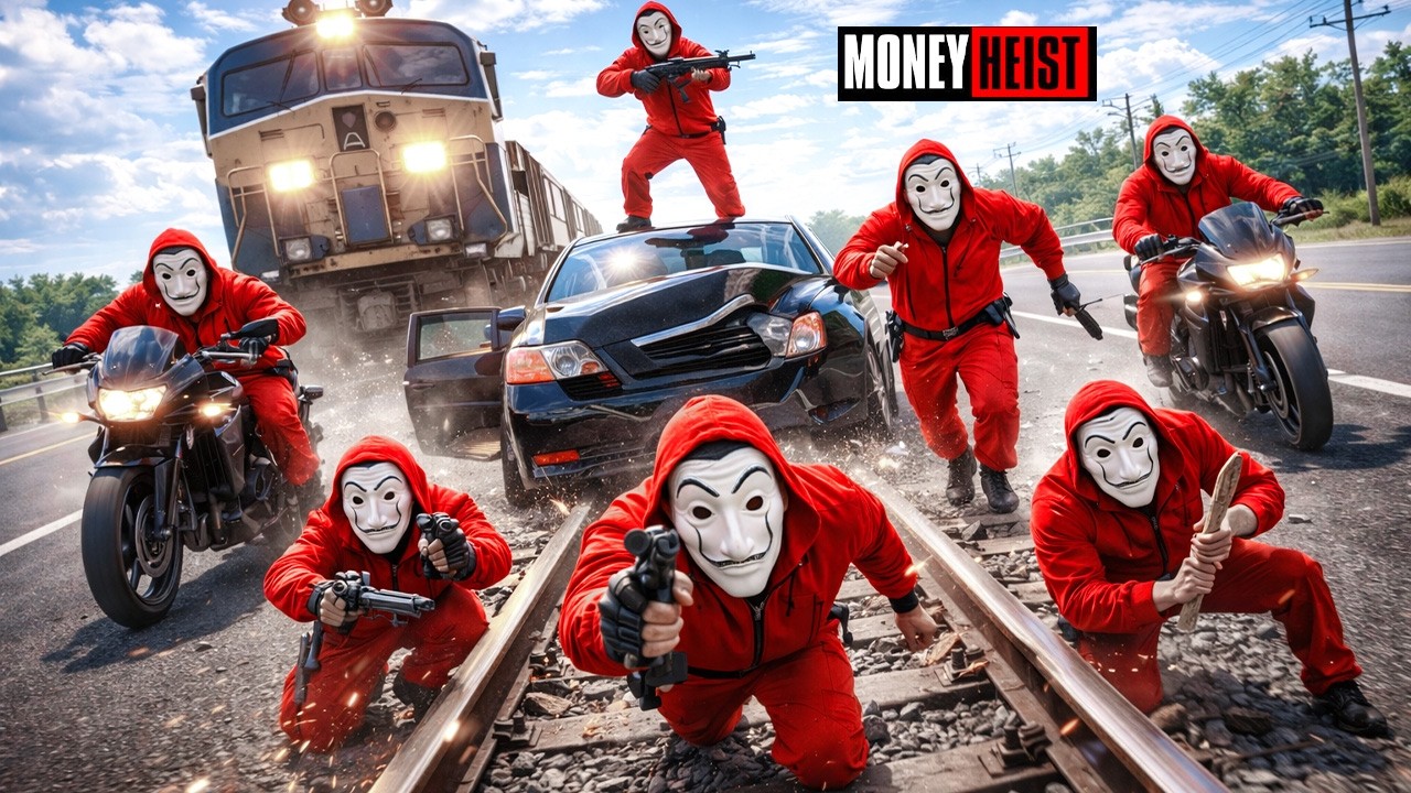 PARKOUR VS MONEY HEIST! 6 | BAD GUYS: No ESCAPE, The Rail Ambush (BELLA CIAO) Epic POV