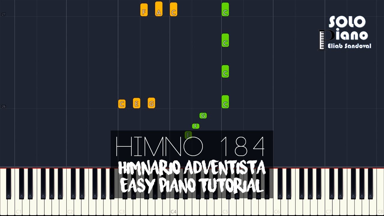 HIMNO 184 - Nunca te rindas | Easy Piano Tutorial + Partitura