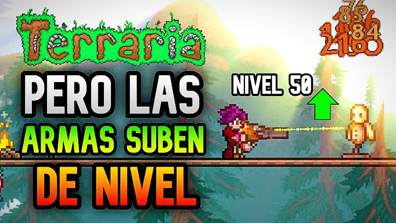 🌳 Terraria PERO Atacar Enemigos MEJORA MIS ARMAS!! 😱
