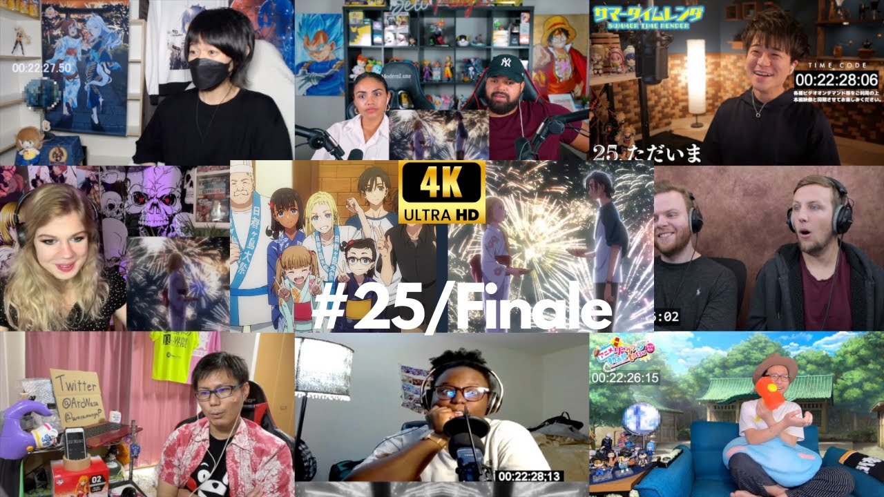 Summer Time Rendering Episode 25/FINALE Reaction Mashup | サマータイムレンダ 24話 アニメリアクション