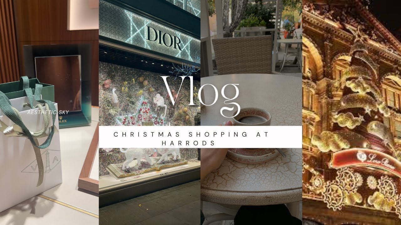 Come shopping with me at Harrods| Unboxing VCA Sweet Alhambra Pendant| Samara Neil