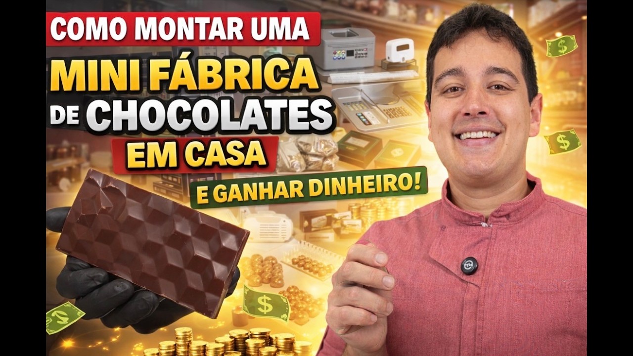 Monte uma MINI FÁBRICA DE CHOCOLATE em Casa e Comece a Lucrar